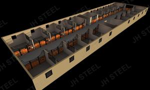 Quality Customized Bamboo Classic Heavy Duty Metal Horse Stable 3000mm wholesale