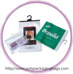 Custom LDPE Plastic Hanger Bags Clothes Packaging Poly Bags