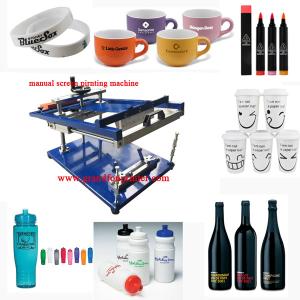 Quality household mini low cost manual cylindrical screen printing machine for pen wholesale