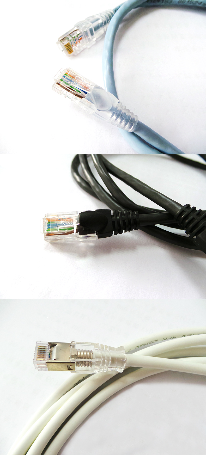 Sftp Twist Pairs Ethernet Patch Cable Rj45 Cat5 Cat7 Cat6 For Communication