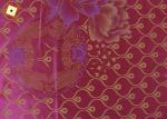 Polyester Red Printed Warp Knitted Fabric 110gsm For Mattress Sofa