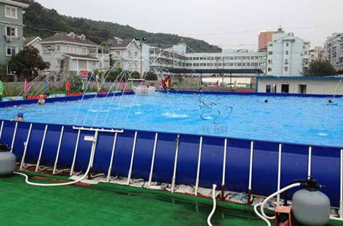 PVC Large square Metal Frame Pool / above ground pools