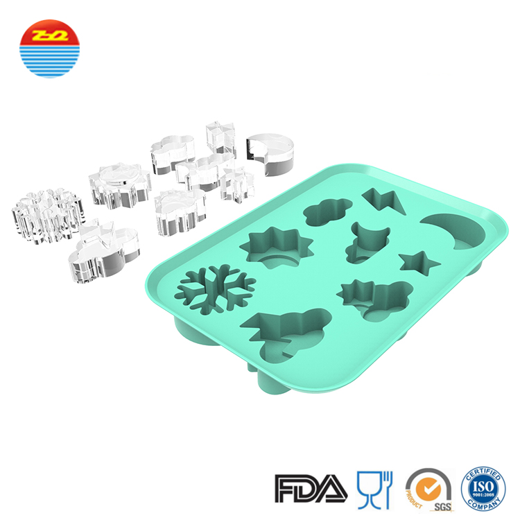 Baby Complementary Silicone Ice Trays Food Grade Customized Color With Lids