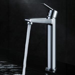 Quality Brass Modern Vessel Single Hole Single Handle Basin Mixer Tap in Chrome wholesale