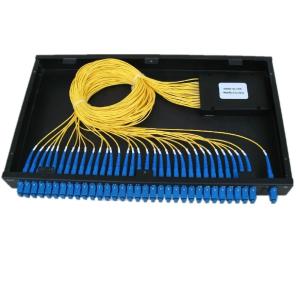 Quality 1x8 Port Rack Mounted 19 Inch PLC Fiber Optic Splitter wholesale