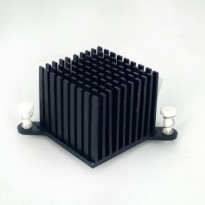 Quality AL6063-T5 Profiles Extrusion Heat Sink Anodizing Black For South Bridge Chip wholesale
