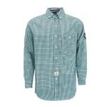 Mens Cotton 210gsm Fire Resistant Shirts Arc Welder Snap