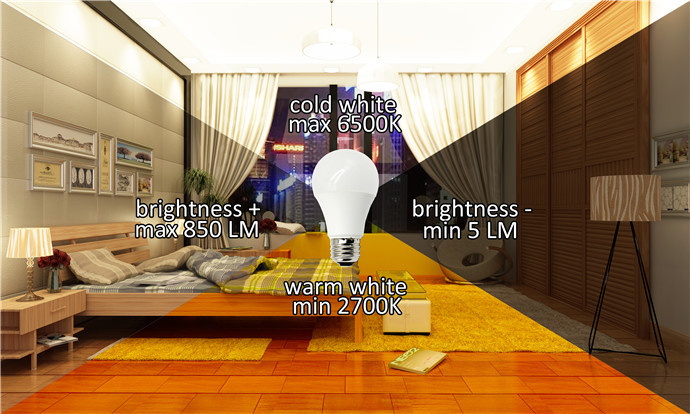 12W Led Smart Voice Activated Light Bulb Tuya App Phone Controlled AC100-240V