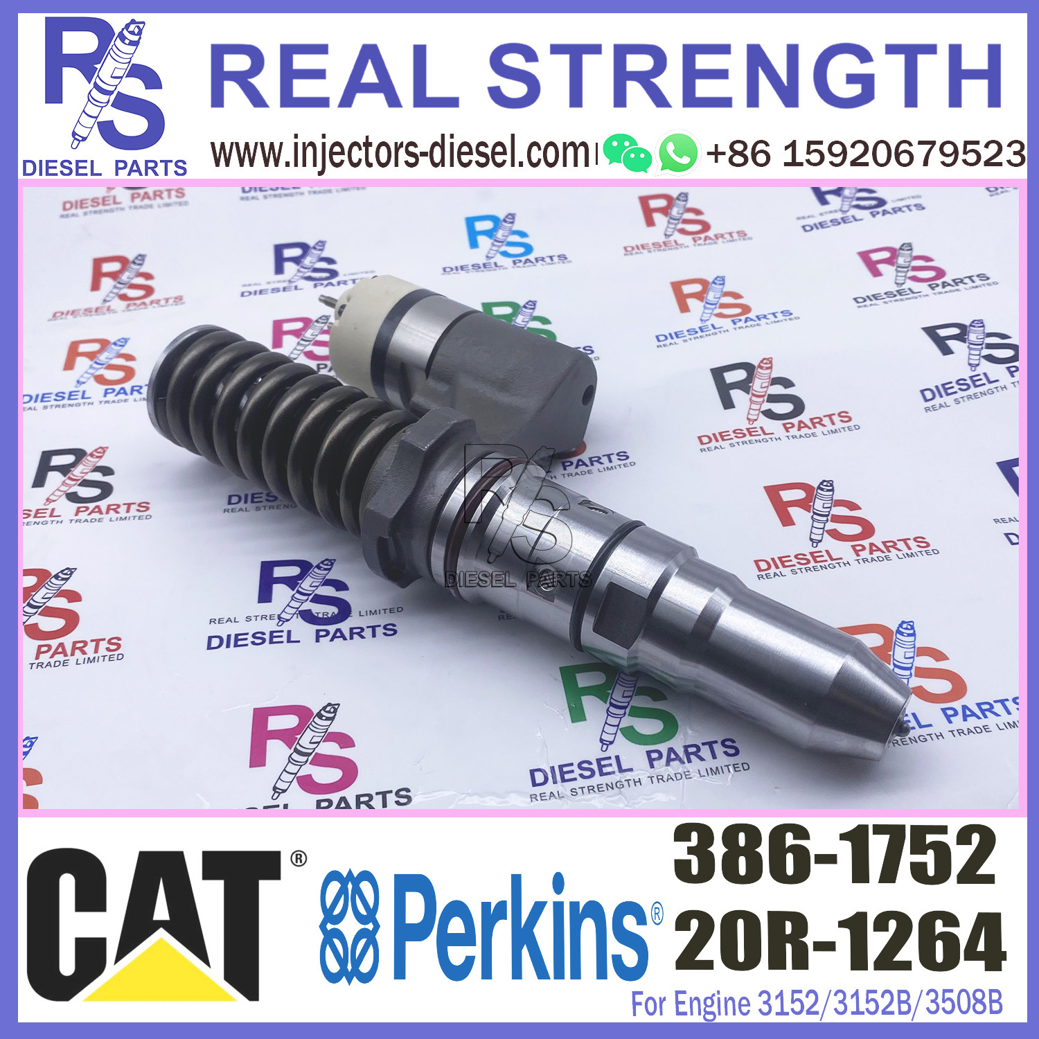 Common Rail Control Valve Injector Valve Common Rail Injector for 3152/3152B/3508B/PM3516 386-1752 20R-1264