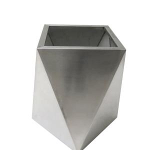 Quality Factory Outlet Stainless Steel Flower Pot Outdoor Polygon Flower Box Shopping Mall Public Street Plant Pot wholesale