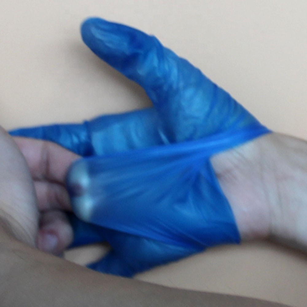 Ambidextrous Durable Disposable Vinyl Gloves For Hospitals Clinics Pvc Material
