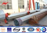 Hot Dip Galvanized Steel Electric Steel Utility Pole For Power Transmission Line