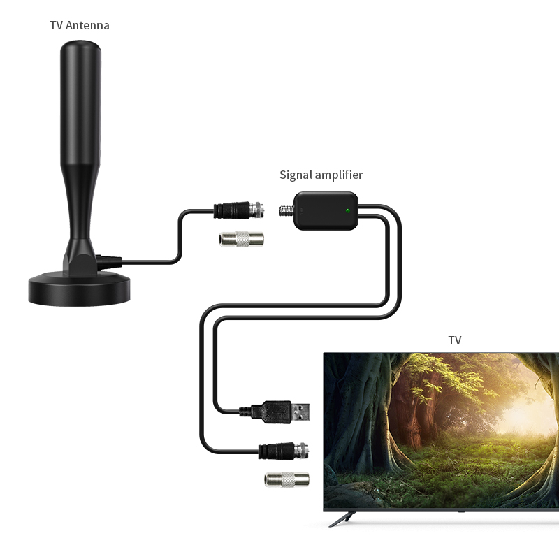 Experience the Best Indoor TV Reception with High Gain UHF VHF Cable Power Amplifier