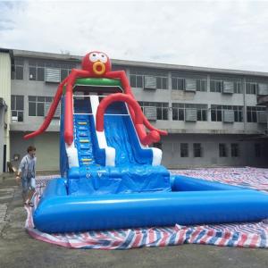 Quality BSCI Outdoor Inflatable Water Slides Customized Size Shape Logo wholesale