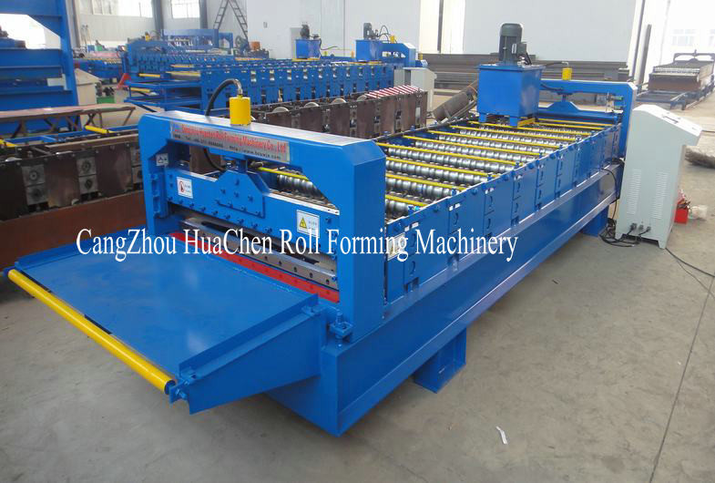 Hydraulic Pre Cutting Wall Panel Metal Roll Forming Equipment With 10 Row