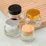 Simple Cosmetic Glass Bottle Leak Proof UV Electroplating Glass Skincare Bottles