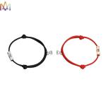 Handmade Braided SS304 Couple Bar Name Bracelet For Lover