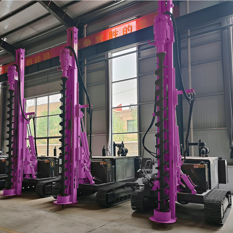 Portable Pile Driver Hydraulic Vibration Piling Machine Solar Screw Pile Driver Machinery