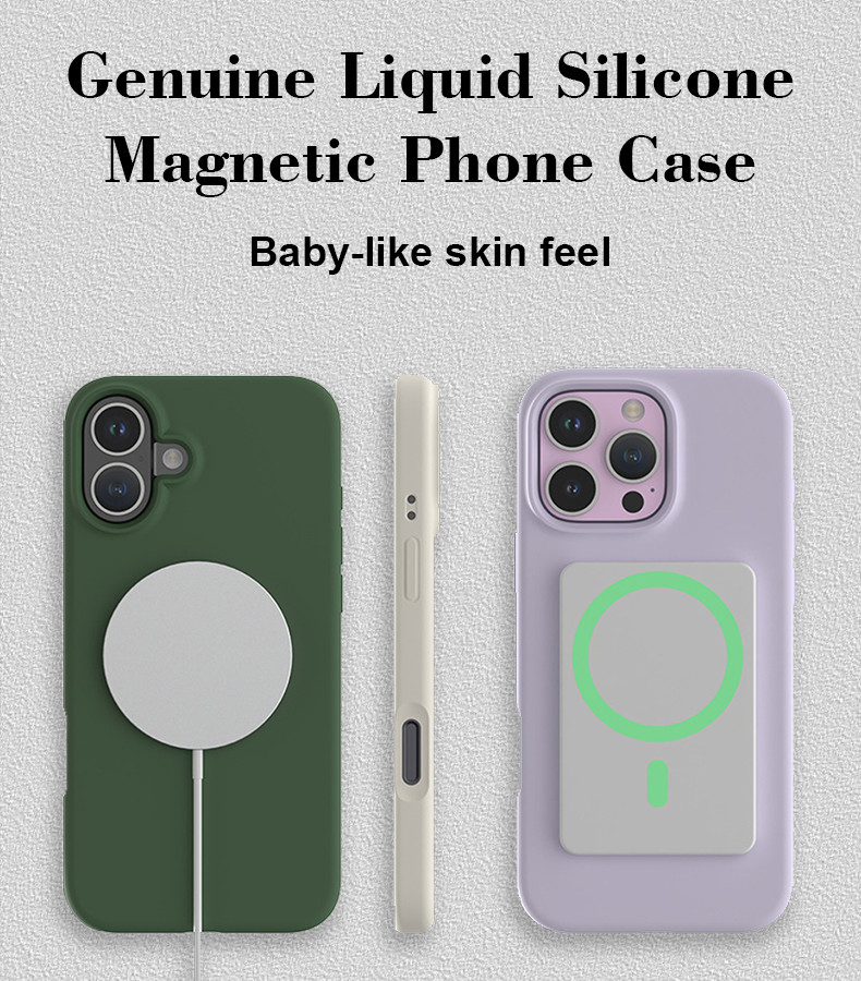 Premium Liquid Silicone Phone Case With Magsafe Super Strong Magnets N52