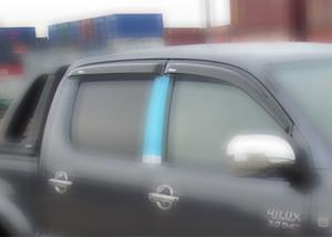 Quality Injection Molding Car Window Visors Rain Shield For TOYOTA HILUX REVO 2015 2016 wholesale