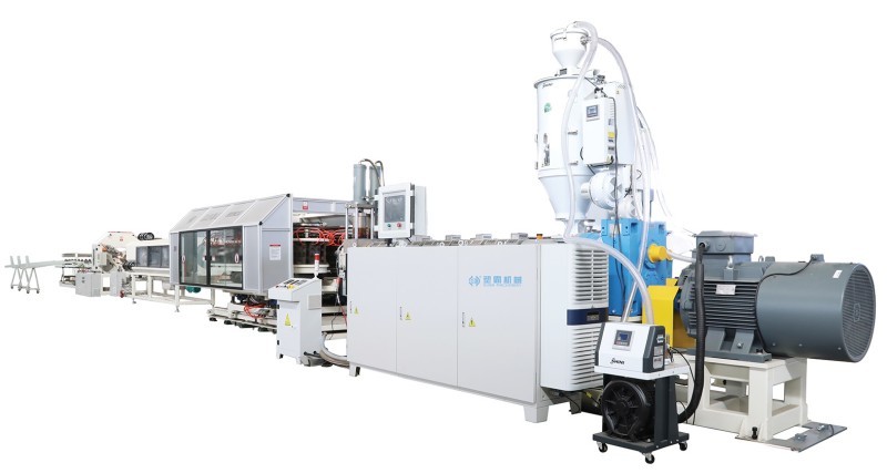 Water Cooling HDPE / PP Plastic Pipe Extrusion Machine Automatic Control