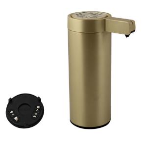 Quality OEM SUS304 Contertop Battery Operated Sanitizer Dispenser Brushed Gold wholesale
