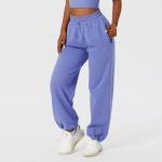 Autumn Winter Stylish Gym Fitness Set Outdoor Jogger Trousers Workout Yoga Crop