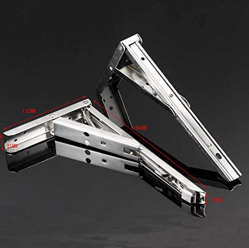 Customized Wall Mount Support for Undermount Sinks Spring Stainless Steel Fold Bracket