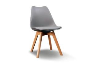 Quality Leather Seat Beech Dining Chair With Four Gently Tapered Legs wholesale