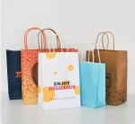 Custom Restaurant Food Delivery Take Out Packaging Bag Design Your Own Logo Flat