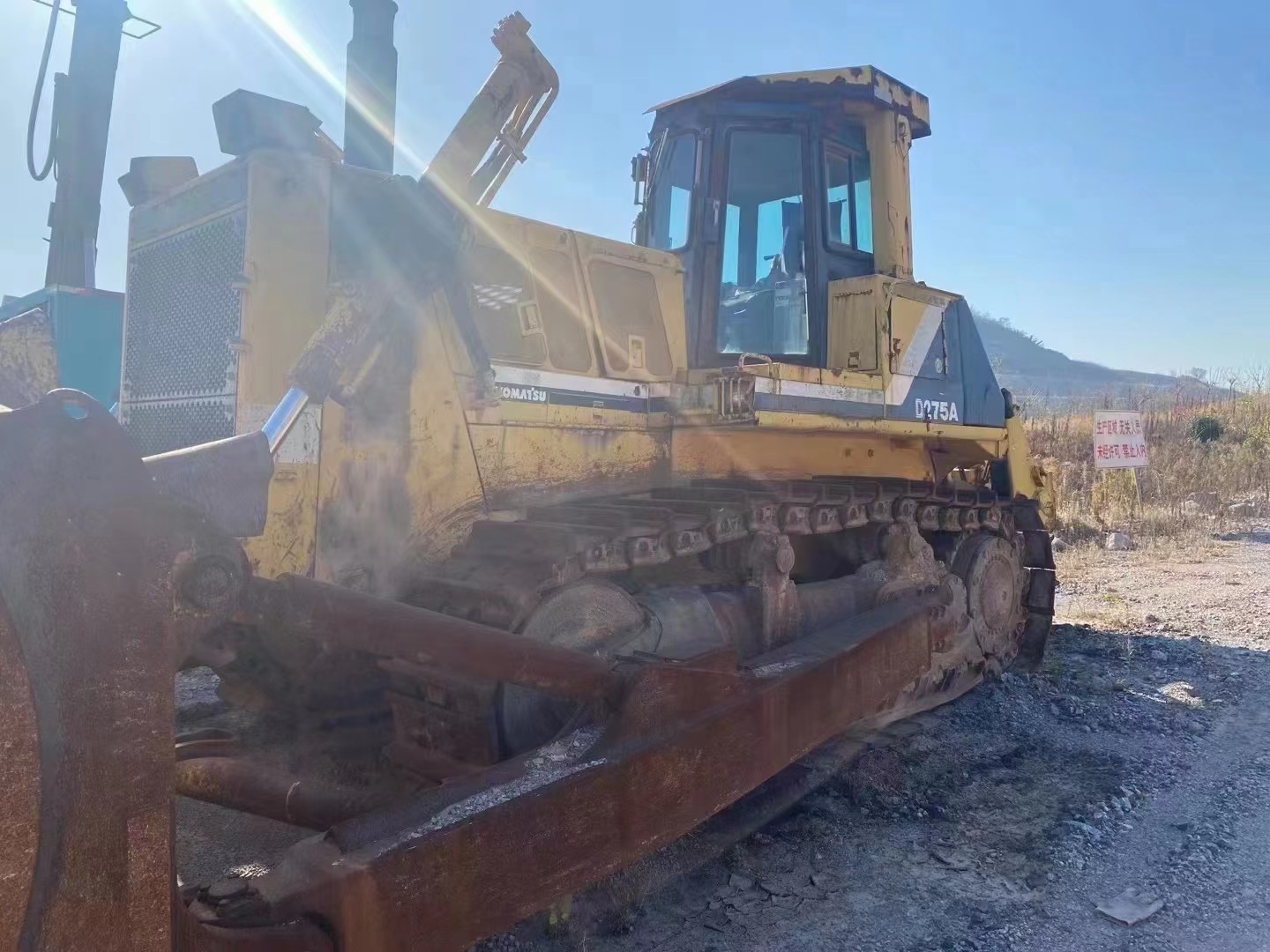 50 Ton Komatsu D275AX Crawler Bulldozer Machine 14.9km h