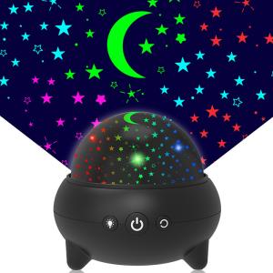 Quality 360 Degree Rotatable Starry Night Light Projector 9 Colors Adjustable For Kids wholesale