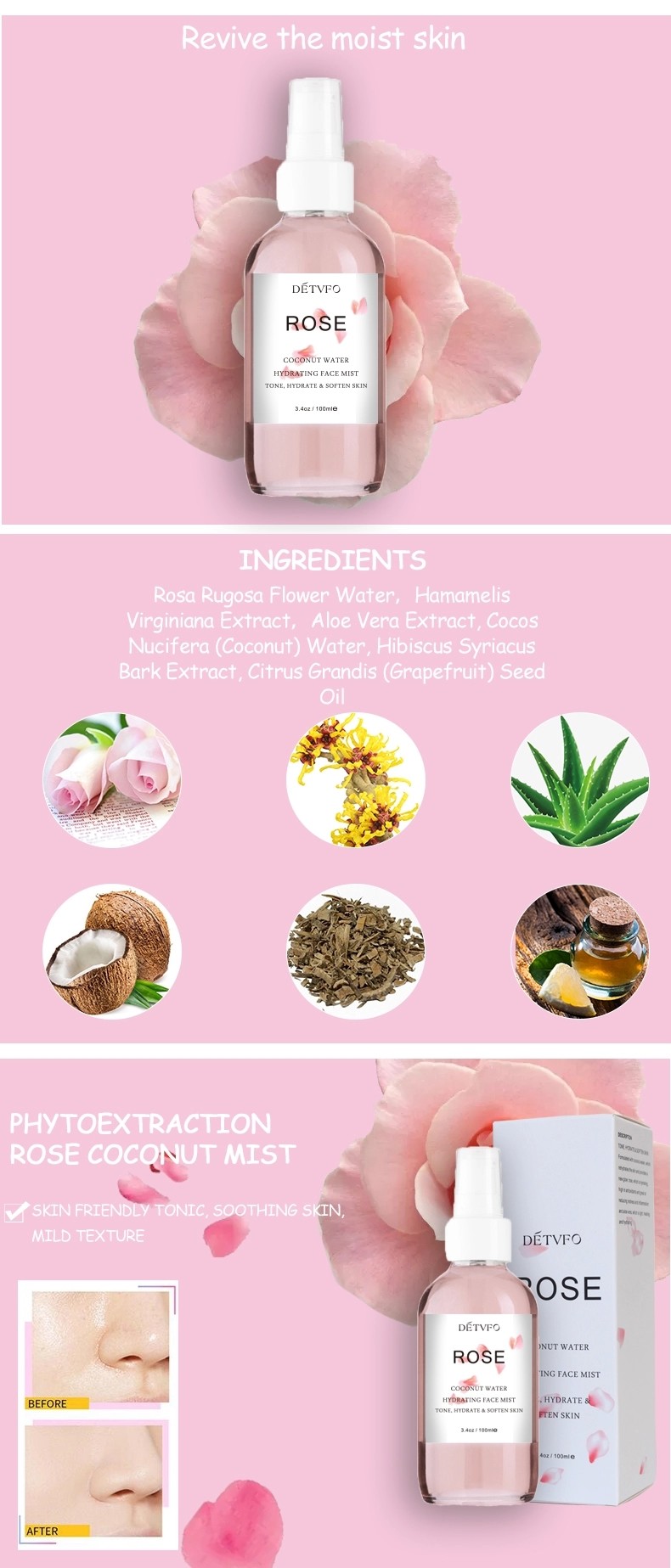 Cleaning Acne Purifying Toner Spray Face face mist moisturizer Care