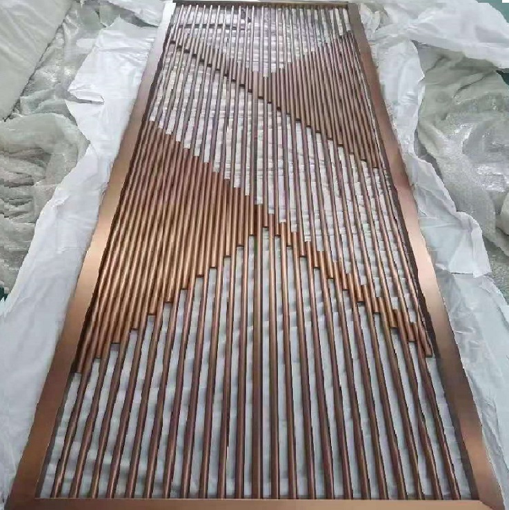 Steel Frame Customized Size Metal Panels Decorative Partition Screen Room