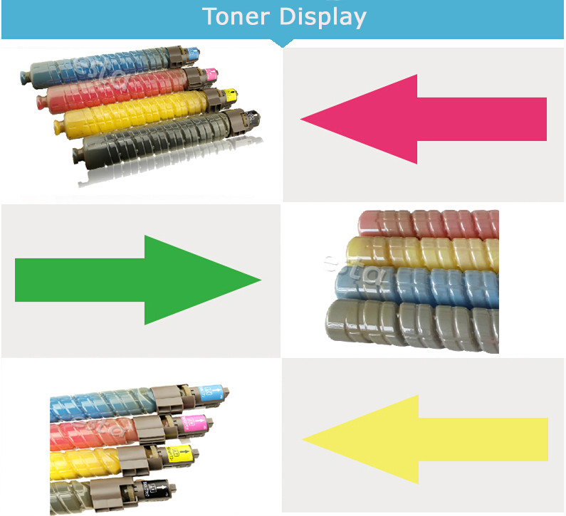 Afficio MPC4000 / MPC5000 Ricoh Toner Cartridge in four colors C M Y K