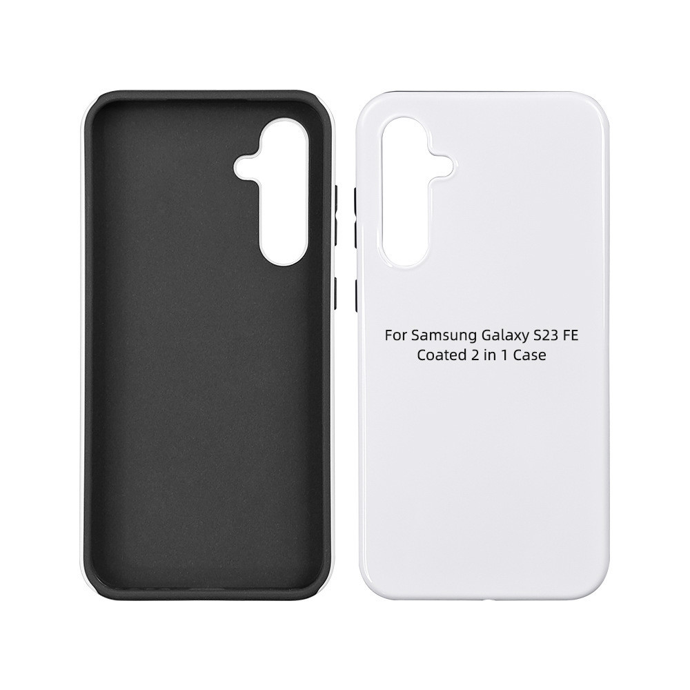 Customized Logo 3D Sublimation 2 in 1 Phone Case For Samsung Galaxy S23 S24 S25 FE In Dual Layer Design