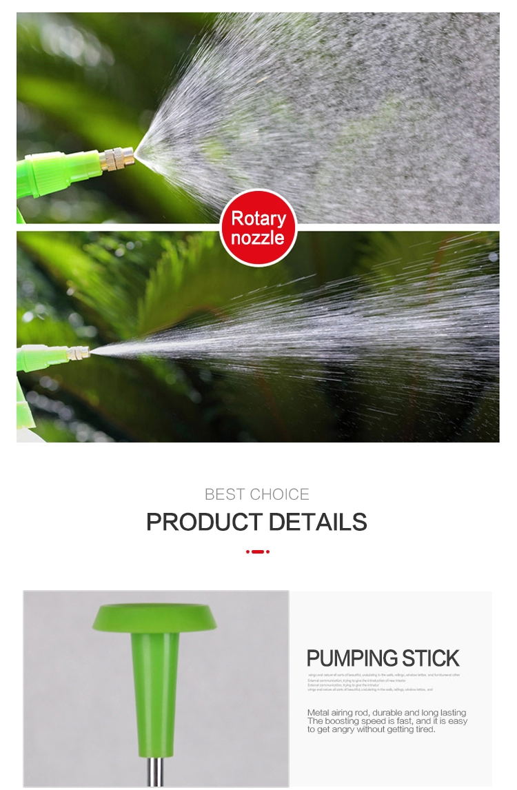 Agricultural Water Pressure Plastic White Bottle Hand Pump lLPlastic Garden Sprayer