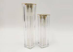 Quality 30ml 50ml Airless Cosmetic Bottles Customized Color Acrylic For Lotion Cream wholesale