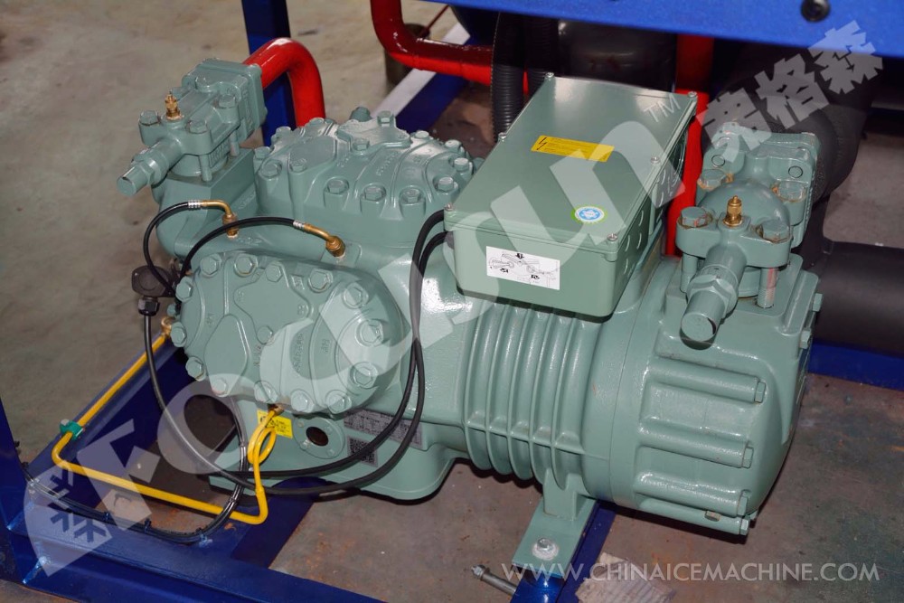 30MT/24Hours Tube Ice Making Machine with 220-480V Voltage and Bitzer / Bock Compressor