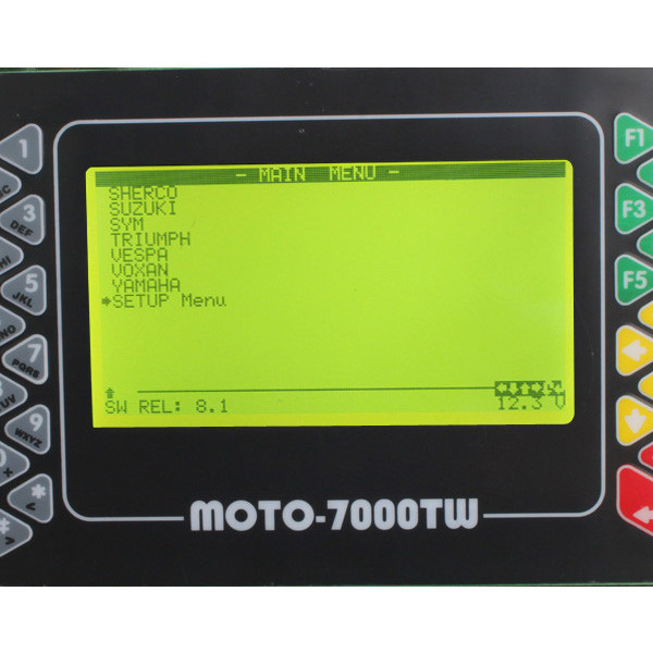 MOTO 7000TW Universal Motorcycle Scan Tool V8.1 Version Support Reset Key Systems