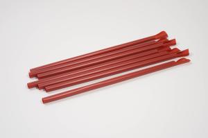 Quality PLA Spoon Bio Plastic Straws , 6mmx210mm Compostable Plastic Straws wholesale