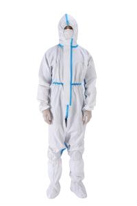 Quality Disposable Medical Protective Coverall Suit Bacteria And Viruses Resistance wholesale