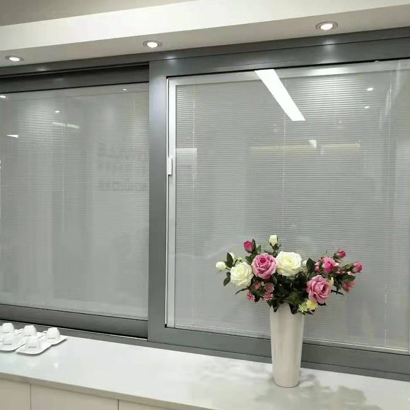 VERTICAL Minetal Aluminium Shutter Door Window Glazing Blind Window Curtain for Doors