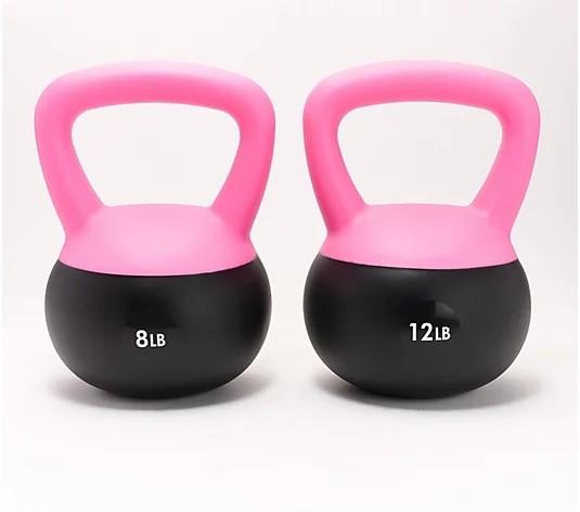 Iron Sand Filled Shock-Proof Hand Weights Strength Training Kettlebells 5lb 10lb