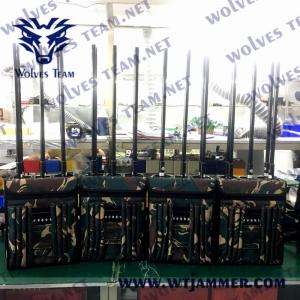Quality 90W GPS WIFI 5.8G Drone Signal Jammer Military 920MHz 5 Bands wholesale