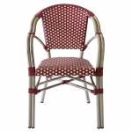 100% Handmade Red Rattan Stackable Commercial Dining Chairs