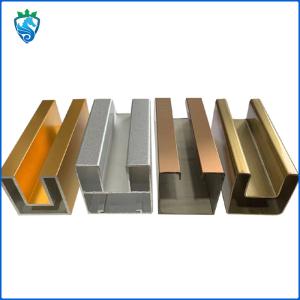 Quality Aluminum Profile U-Groove Guide Rail Chute Glass Aluminum Handrail Architectural Aluminum wholesale