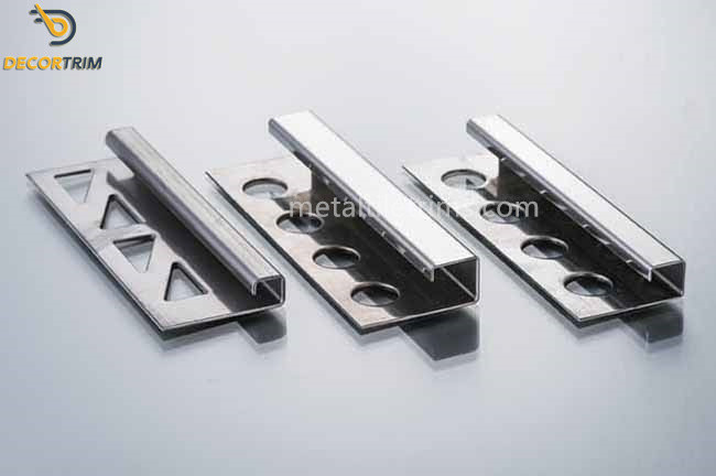Wall Tile Trim Square Shaped Stainless Steel Tile Trim 8k SS201 / 304 Edging