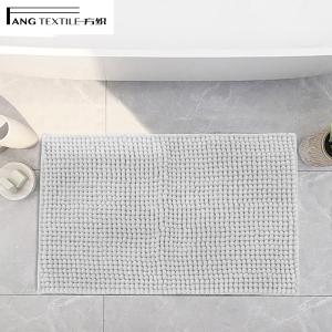 Quality Polyester Microfiber Shaggy TP Rubber chenille noodle bath rug wholesale