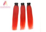 100 Virgin Custom Human Hair Wigs Red Color Full Cuticle Aligned Hair Bundles